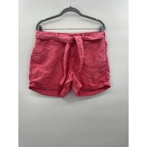 VTG French Cuff Size 6 Shorts Cuffed Linen Coastal Cottage Summer Beach Resort